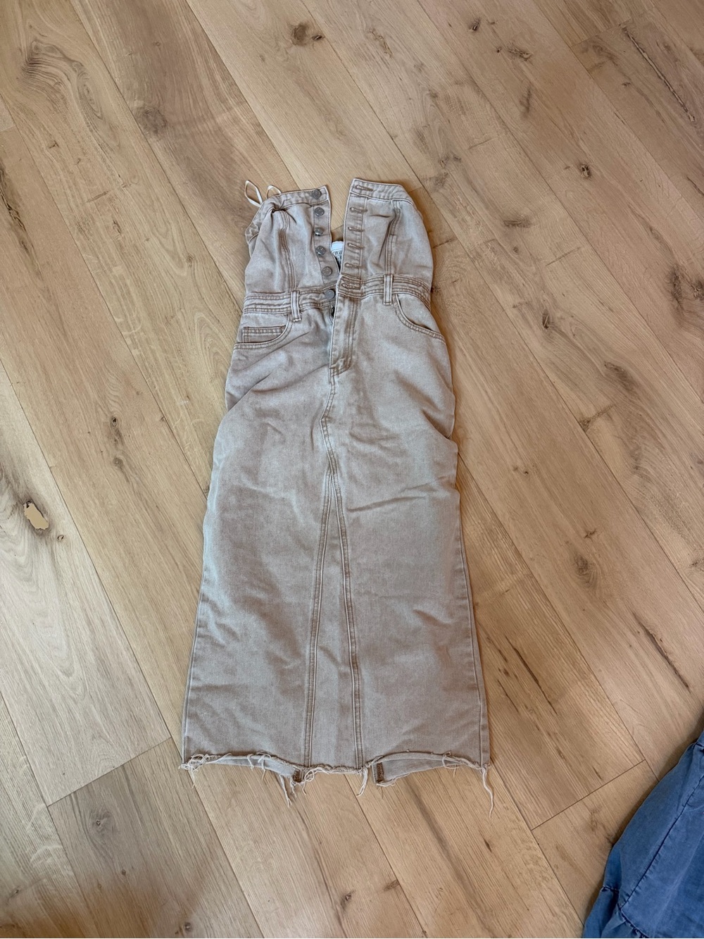 Sincerely Jules Tan Denim Dress XS